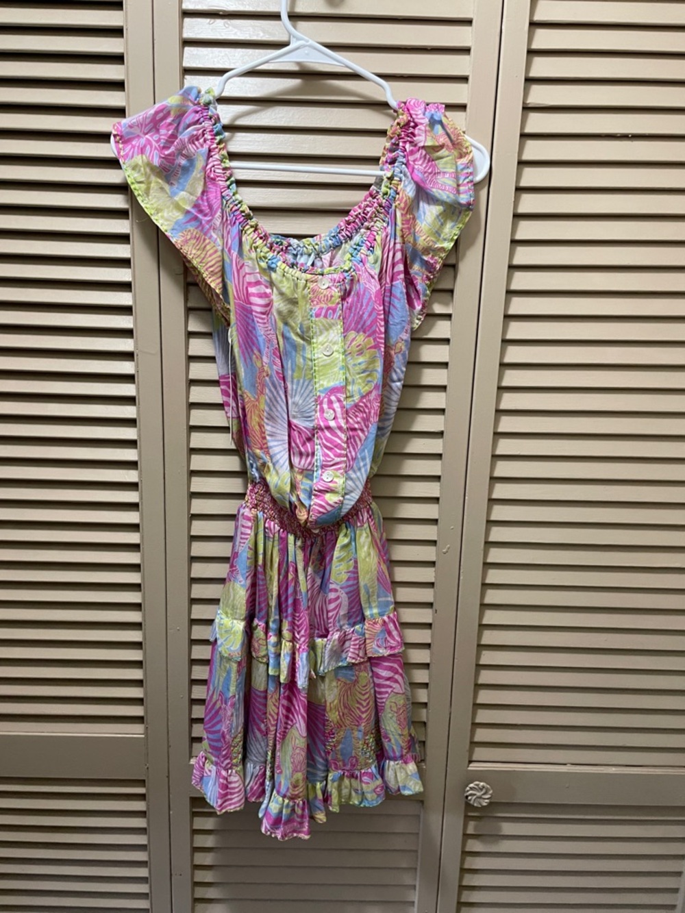 TAJ by Sabrina Crippa Colorful Tropical Button-Up Top